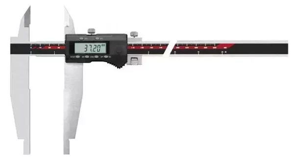 Large digital calipers, lower and upper jaws