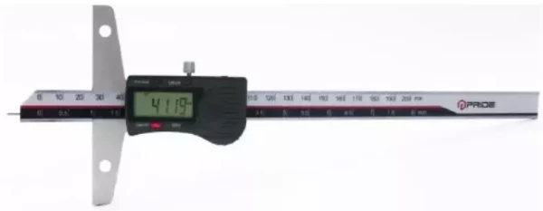 Digital depth gauge with needle