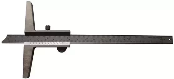 Stainless steel vernier depth gauge
