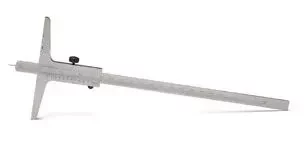 Stainless steel vernier depth gauge with needle